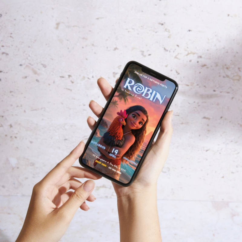 Thumb 3 Moana Birthday Party Invitation | Editable & Printable | Ocean and Island Adventure Theme